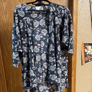 LuLaRoe Floral Blazer in Black and White